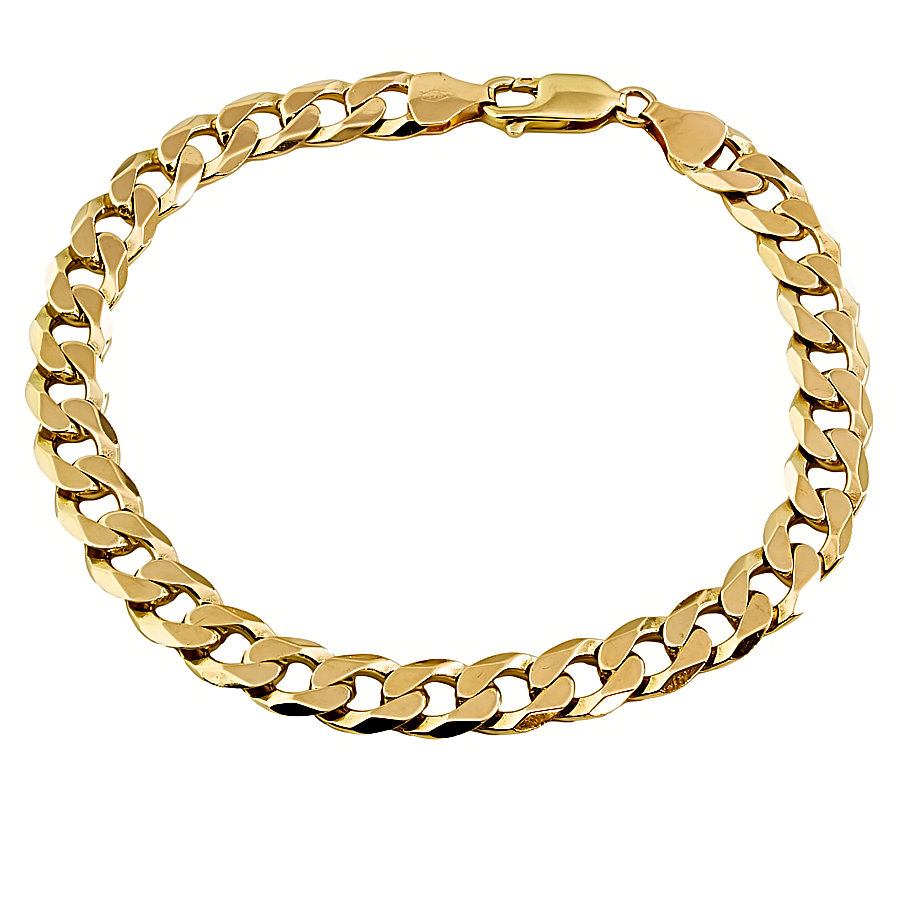 9ct Gold 14.1g 8 inch Curb Bracelet
